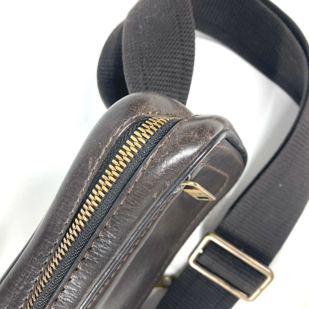 LOUIS VUITTON Brown Leather Hobo Bag